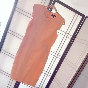 A bodycon linen Jcrew dress